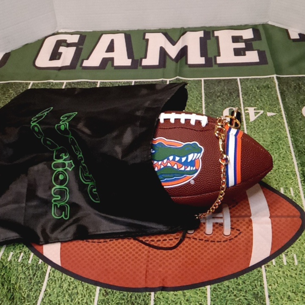 NWT LIMITED EDITION HANDMADE NCAA FLORIDA GATORS π Football Bag π - Picture 16 of 17
